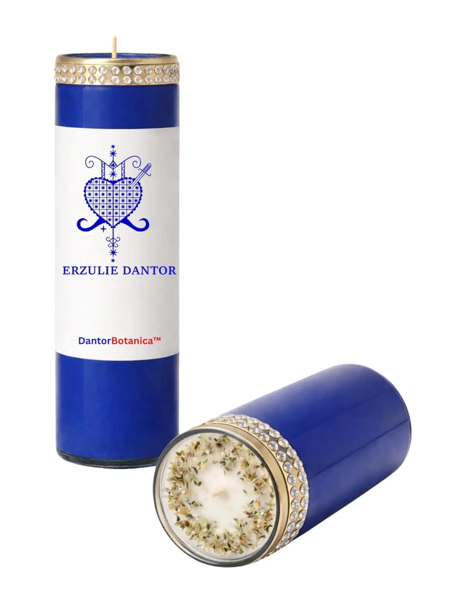 Erzulie Dantor Veve 7 Day Candle, Ritual Black Madona EziliDanto African Saint Barbara Religious 7-Day Religious Prayer Candle,8 Inch Devotional Candle for Spiritual Rituals Haiti Vodou voodoo hoodoo candle ritual candle ougan manbo balenne