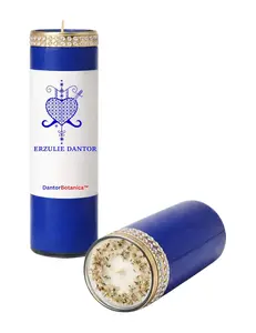 Erzulie Dantor Veve 7 Day Candle, Ritual Black Madona EziliDanto African Saint Barbara Religious 7-Day Religious Prayer Candle,8 Inch Devotional Candle for Spiritual Rituals Haiti Vodou voodoo hoodoo candle ritual candle ougan manbo balenne