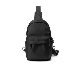 Waterproof Black Nylon Sling Bag – Travel & Daily Use