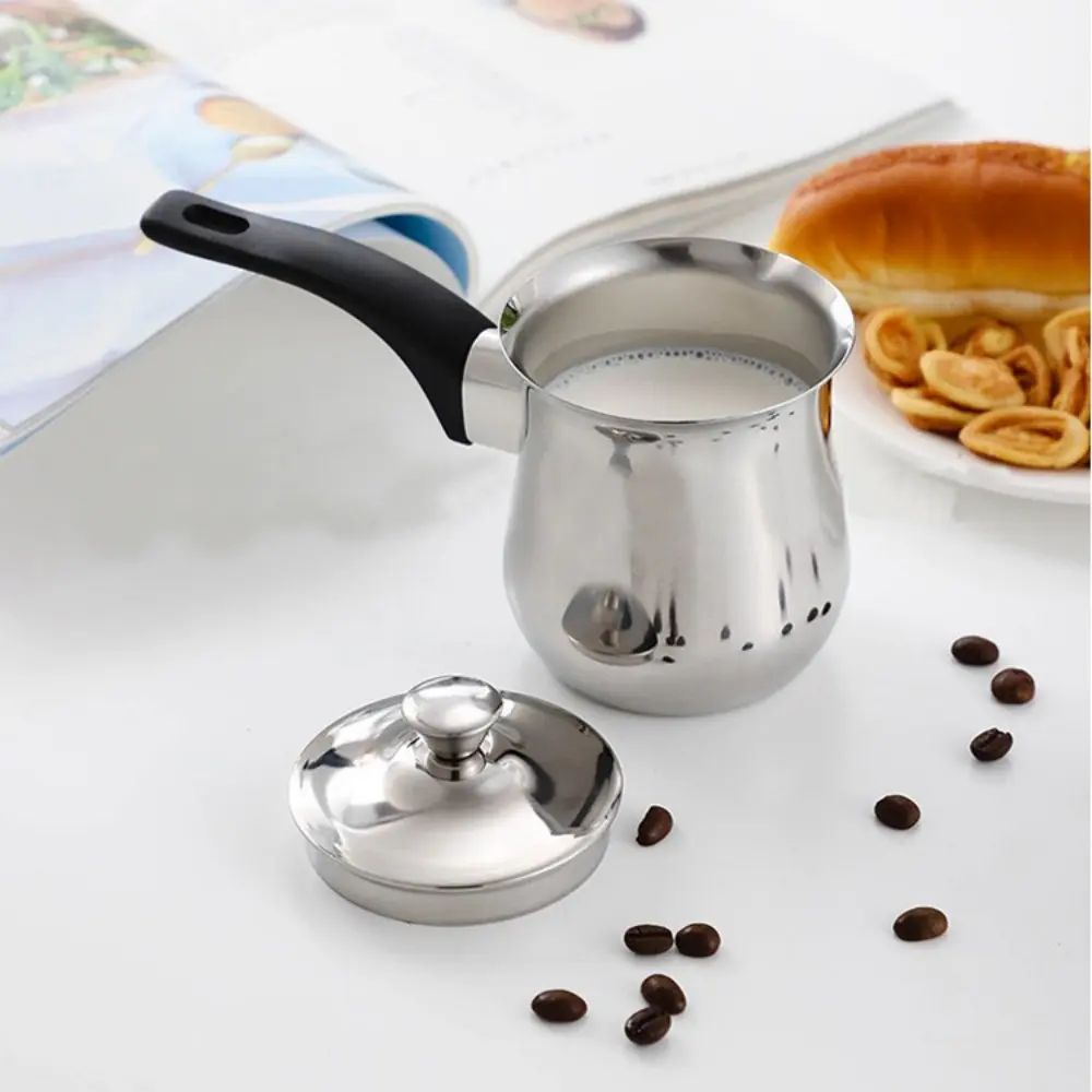 Stainless Steel Milk Jug, 1 Count Hand Made Coffee Pot, Latte Art Vat, Afternoon Tea Style Milk Cup, Coffee Utensil, Coffee Making Tool, Tea Pot, Coffee Tools, Coffee Equipment, Home Coffee Tool