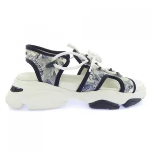 Pre-owned Dior Rubber Small Leather Goods Christian D CONNECT TOILE DE JOUY Sandals