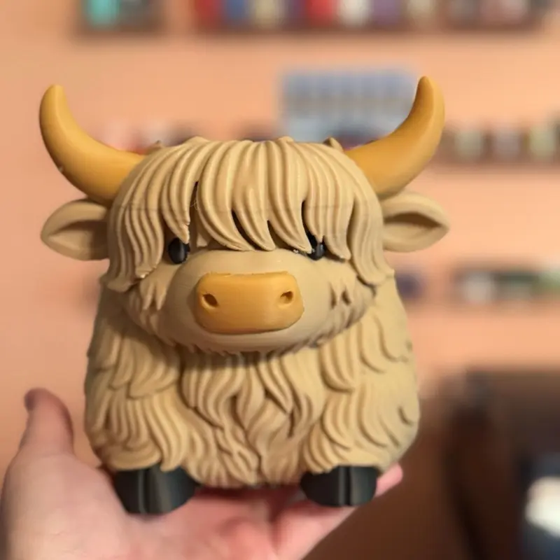 Brown Highland Cow Soap Holder