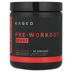 Kaged Pre-Workout, Sport, Fruit Punch, 9.17 oz (260 g)