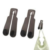 2 PCES Double Hooks - Brown