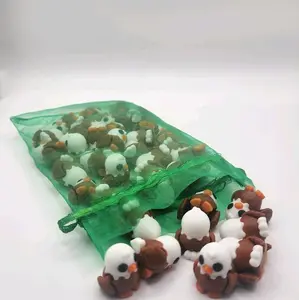 American Spirit Mini Articulated American Bald Eagles - Cute Collectible 1 Inch Mini Animals in Mesh Bag