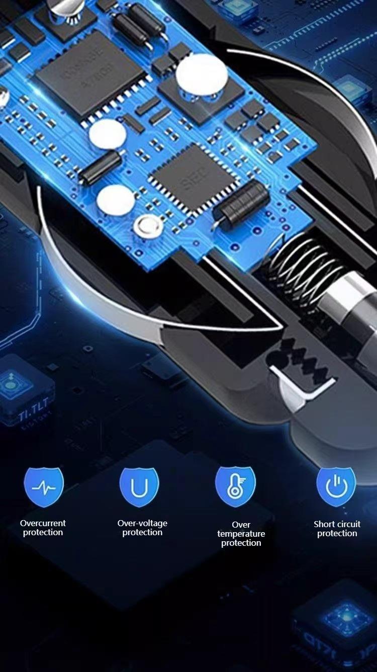7-in-1 Retractable 120W Car Charger with Starry Sky Ambient LightAutomobiles and motorcycles / vehicle-mounted electronic equipment / electronic accessoriesAccessories Automotive & Motorcycle / Car Electronics / Electronic