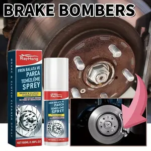 Rayhong Professional Brake Disc Cleaning Spray, Lubricates Brakes, Reduces Noise, Enhances Braking Performance, for Cars, Trucks, Motorcycles