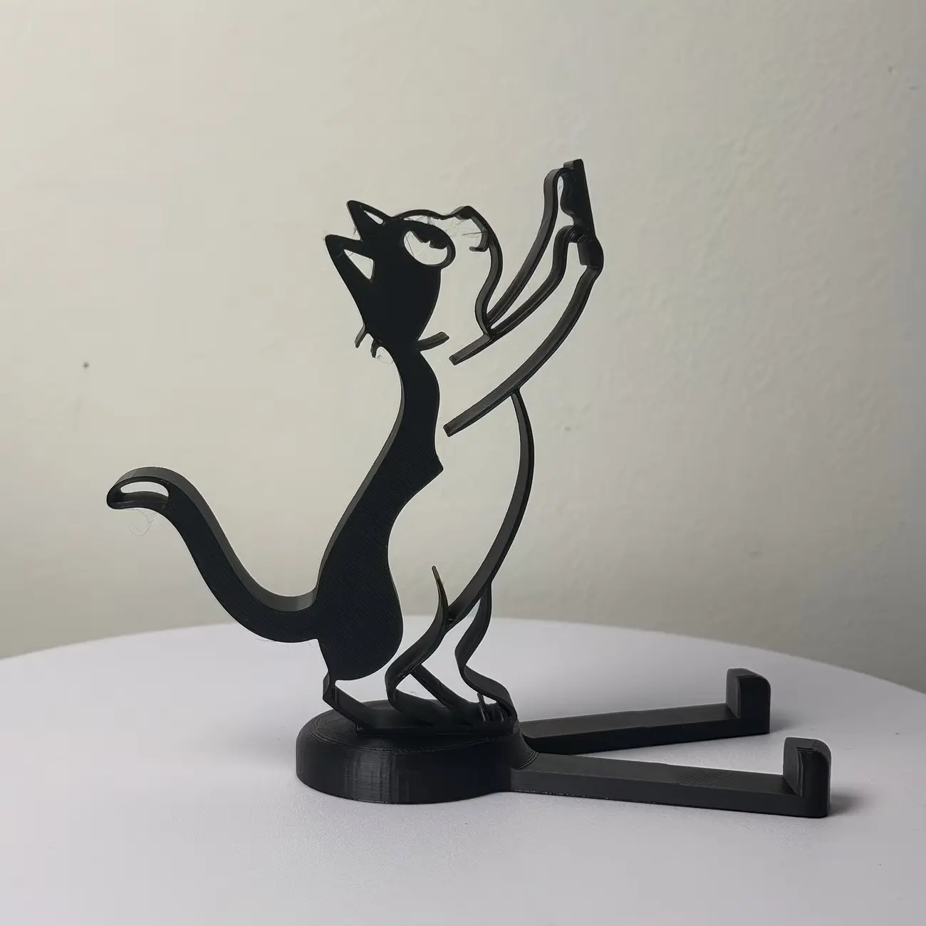 1PC Cute 3D Cat Phone Stand Phone Holder Design Creative Detachable Desktop Ornament for Cat Lovers Office Organization Simple desktop decoration bracket children room gift Cell Phone Holders Cell Phone Stands