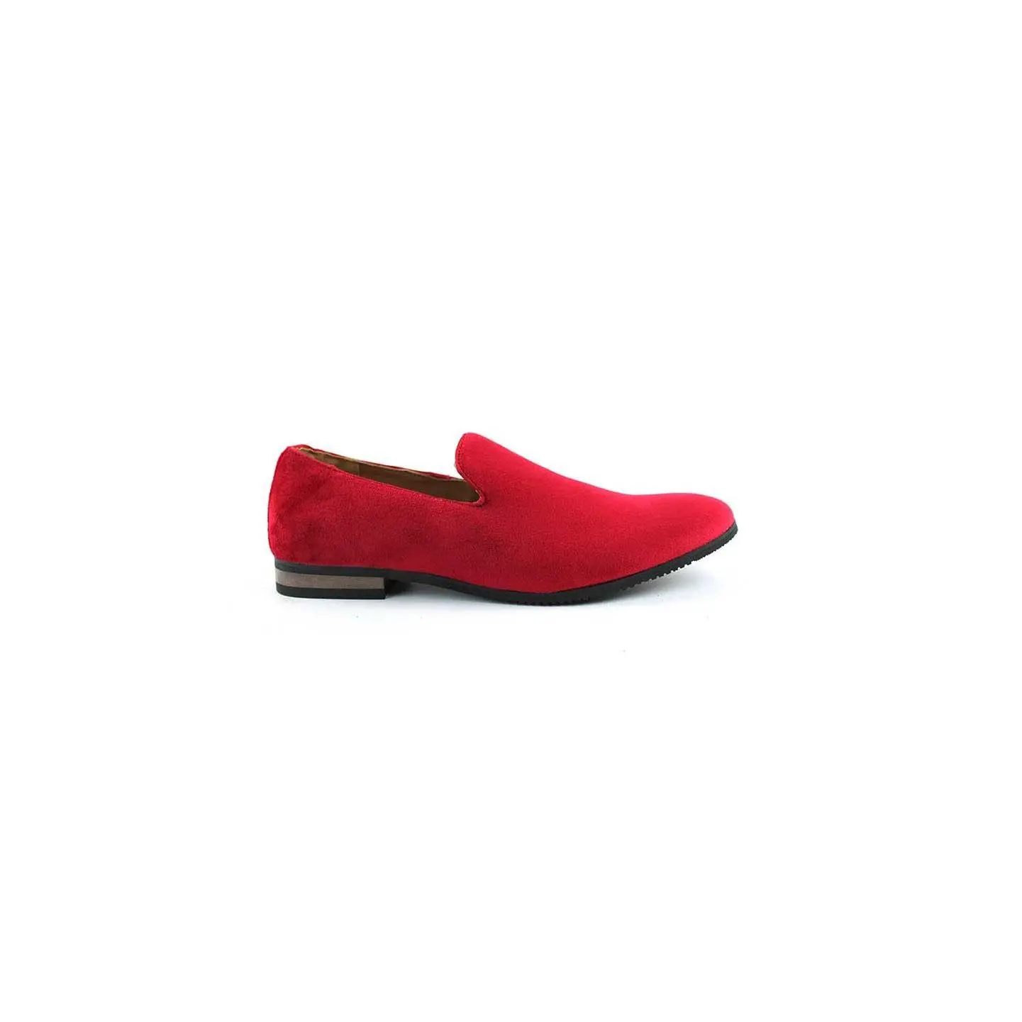Mens Bright Red Loafers Slip On Velvet Dress Shoes Wedding Prom Party  Classic Smoking - TikTok Shop