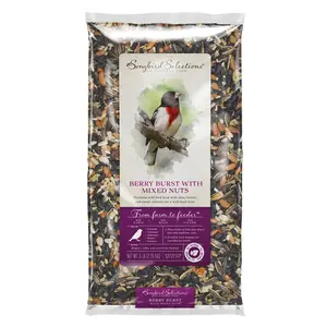 212 MAIN Chickadees & Nuthatches Wild Bird Food, 5lb Global Harvest Foods Songbird Selections Fruits & Nuts Mix for Pet Bird Feeding