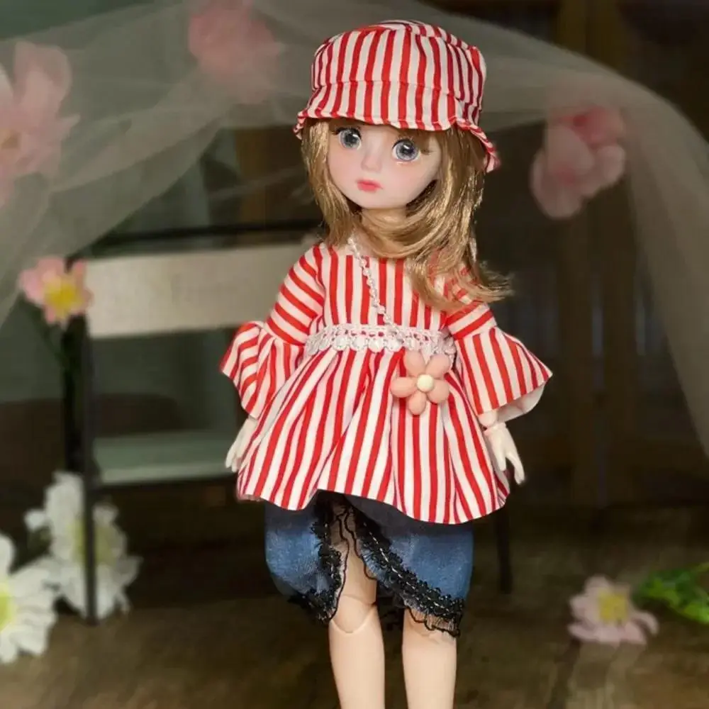 Ball jointed Doll Toys Bjd Dolls For Girls Dolls 1/6 Starry Gray Eyes 30cm Lolita Fashion Dress DIY Toy Children Birthday Gifts