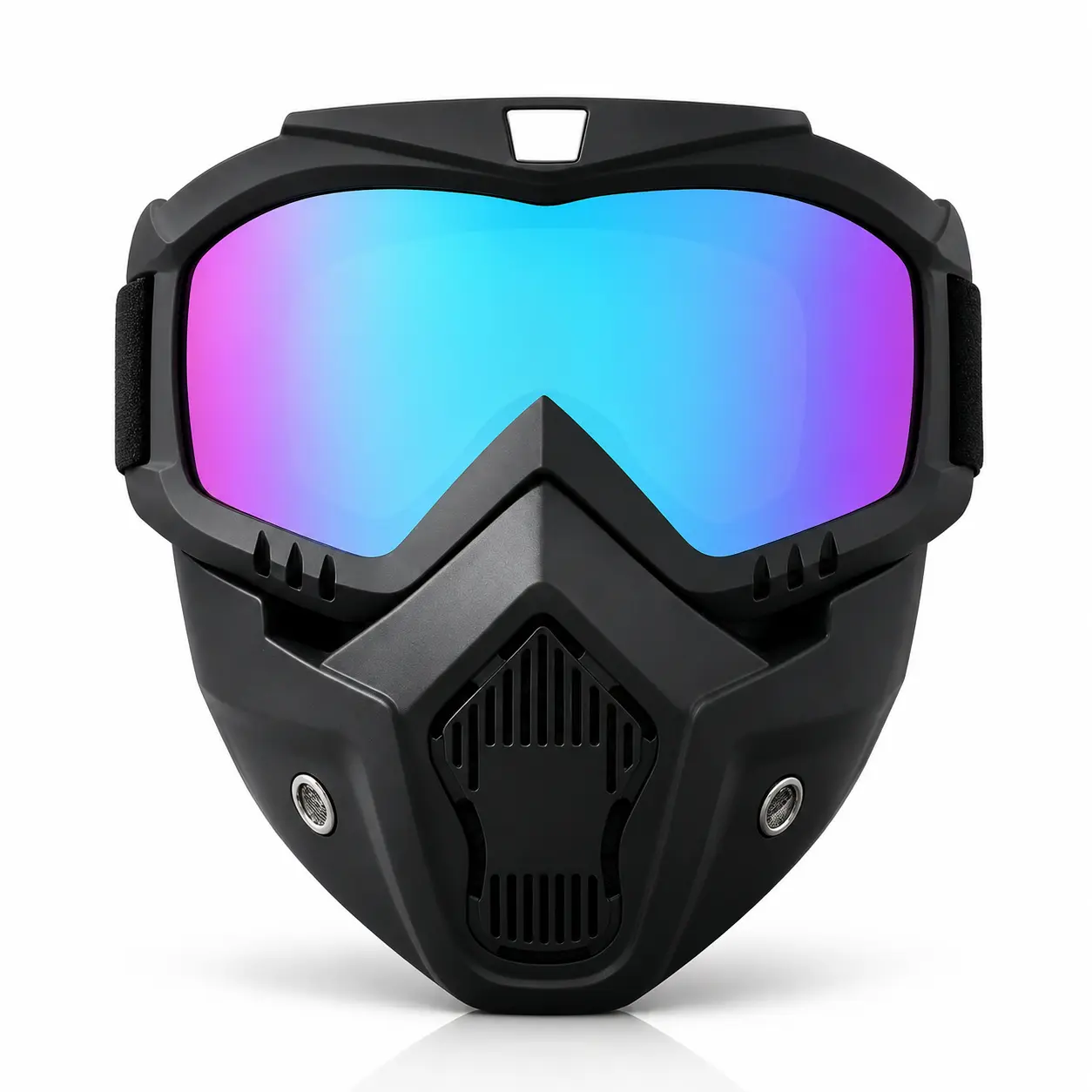 A Full-face Goggle with Anti-fog High-definition Lenses, a Detachable and Adjustable Ski Mask, and a Comfortable Handyman mask Sponge Pad - Made of Plastic Yard Work