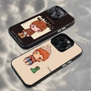 Cute Little Boy H-Hirono Phone Case For iPhone17,16,15,14,13,12,11,Mini,Pro,MAX Color Silver Shell Matte Shockproof Back Cover