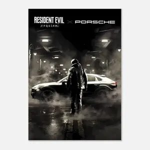 Resident Evil Requiem An Undying Legacy Poster, Semi-Glossy Paper, Perfect Gift for Resident Evil X Porsche Fans (NO FRAMED)