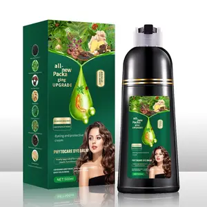 500ML Plant Care Hair Dye, Fruit Scented Foam Hair Color, Herbal Hair Color, Contains Plant Extracts, No Scalp Coloring, Daily Use Liquid Formula