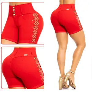 Colombian Casual  Short LU-1088 Womenswear Lady Basic Style