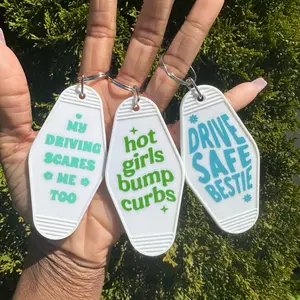 Retro Motel Keychain/Key Attachment/Cute Accessory