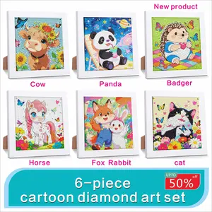 5D Cartoon Animation Art Diamond Painting Set, suitable for beginners, for home decoration or as a holiday gift