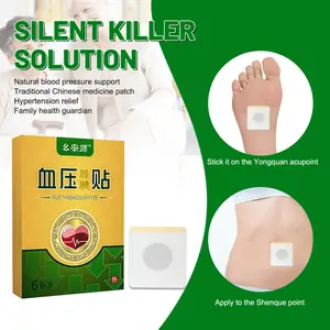 Herbal Acupoint Patch for Blood Pressure Balance -Health Care Support for Adults, Natural Wellness Patch,6 Pcs/Box, 30g Each