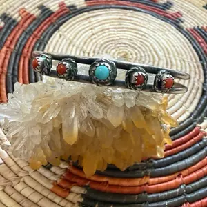 Coral Turquoise Cuff