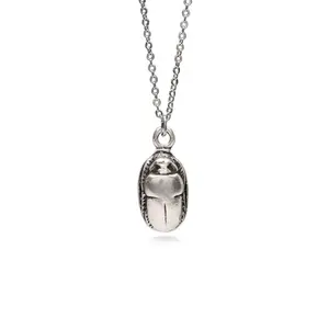 Scarab Pendant - Antique Silver Finish