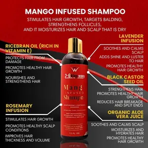 Infused Mango Shampoo 12 FL OZ Premium Quality (10% Off)