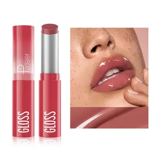 Pudaier 10 Colors Mirror Water Gloss Lip Glaze Moisturizing Shiny Lipstick Long Lasting Lip Makeup