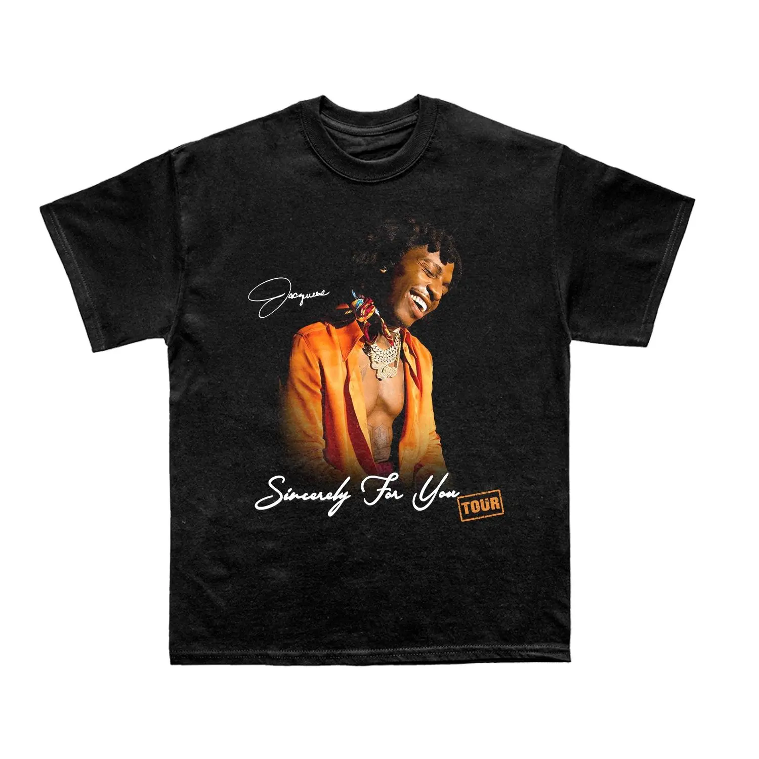 “Sincerely For You” Tour T-Shirt 2023 Black No.2 Jacquees 3x Album Shirt, R&B Music Fan Tee, Hip Hop Graphic Tee