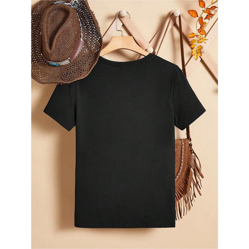 1pc Kids' God's Artwork Print Black TShirt, Crew Neck, Casual Cotton Tee, Medium Stretch Knit Fabric, Regular Fit for Boys& Girls Children, Alphabet Pattern, for Spring/ Summer/ Fall Easter, Thanksgiving, Christmas, I'm GOD's GREATEST Artwork