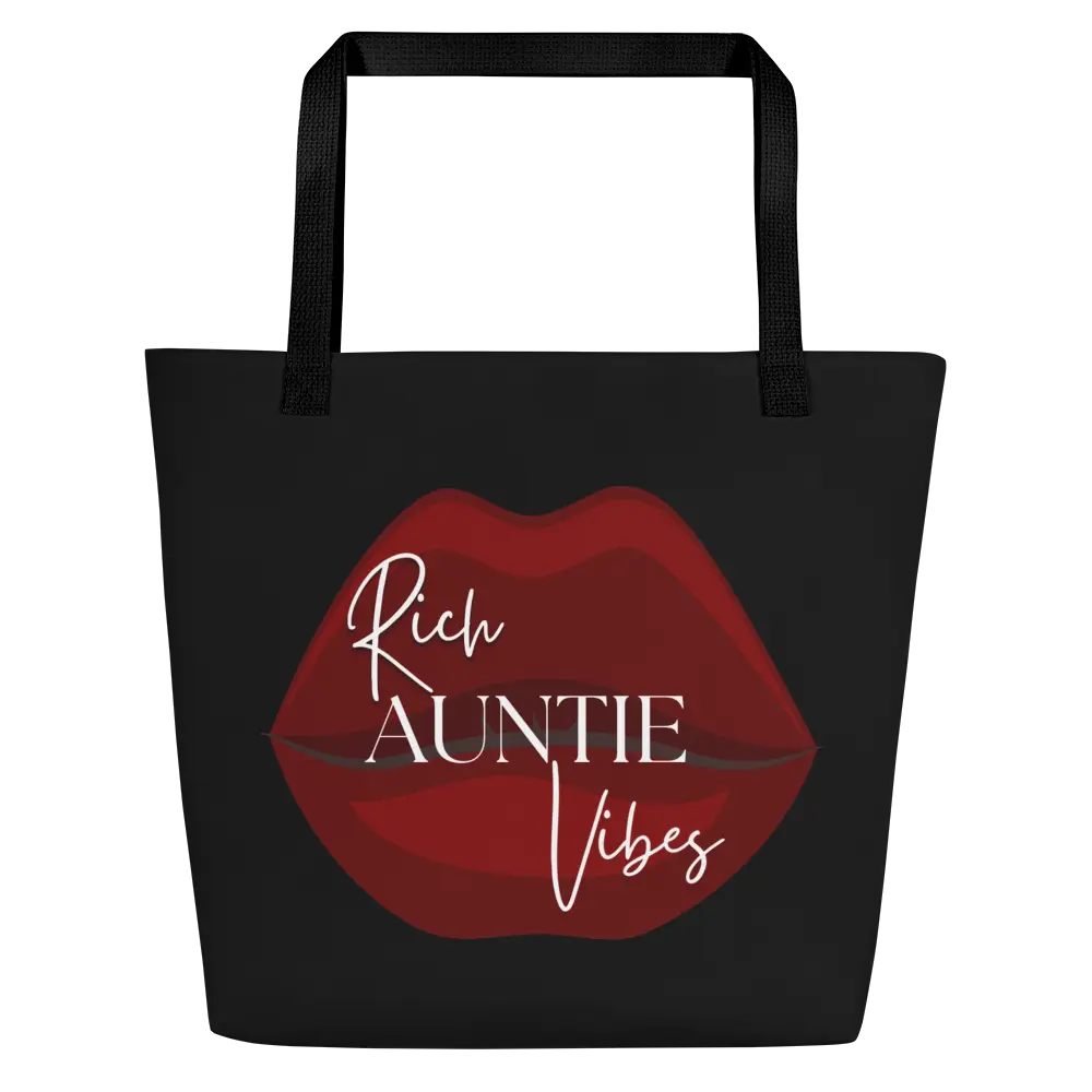 Rich Auntie Vibes Large Tote Bag for Aunt Gift Bag For Women