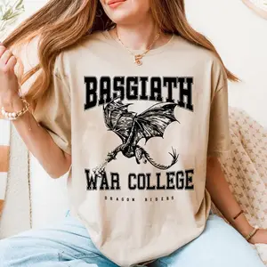 Basgiath War College T-shirt, Fourth Wing Shirt, Dragon Rider Shirt, Bookish Gift, Xaden Riorson Shirt Fourth Wing Merch