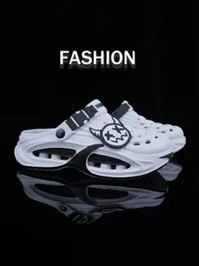 Unisex Thick Sole Summer Sandals, Anti-Slip Waterproof Casual Flip Flops, Fashion Sport Beach Shoes, Comfortable Driving Slippers