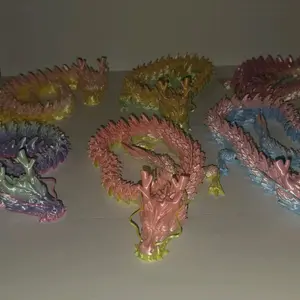 Pick Your Dragon – 3D Printed Articulated Rainbow Fidget Toy