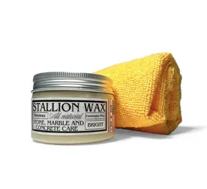 Granite Polish Cleaner Wax – Protects & Polishes Light Stone Surfaces into a Radiant, Glossy Finish - Instantly Revive Marble, Quartz, Quartzite & Soapstone – Luxury Countertop Shine – Made in USA