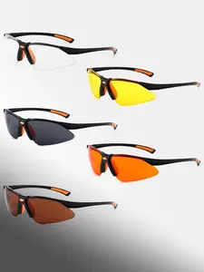 【1pay】Safety Glasses with Clear Lenses, Anti-Scratch Protection, Unisex Fashion Eyewear, Ideal for Home Use & Outdoor Activities