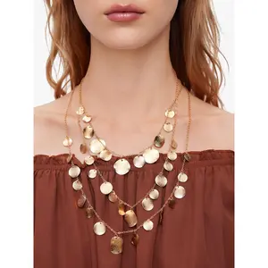 Cider SEQUIN LAYERED NECKLACE