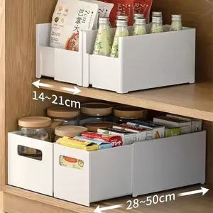 Right Angle Storage Box Home Kitchen Storage Box Elevated Design Save Space Large Capacity Scalable Sundries Closet Organizer