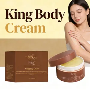 King Body Cream Shea & Mango Butter Deep Hydrating Barrier Repair Cream for Face & Body Sensitive Skin Friendly Lightweight Cream