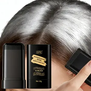 Natural Pigment Hair Dye Stick Conceal Gray Hair for Fuller Hair Look Waterproof Sweat-proof Non-sticky Long-lasting Hair Touch-Up Stick