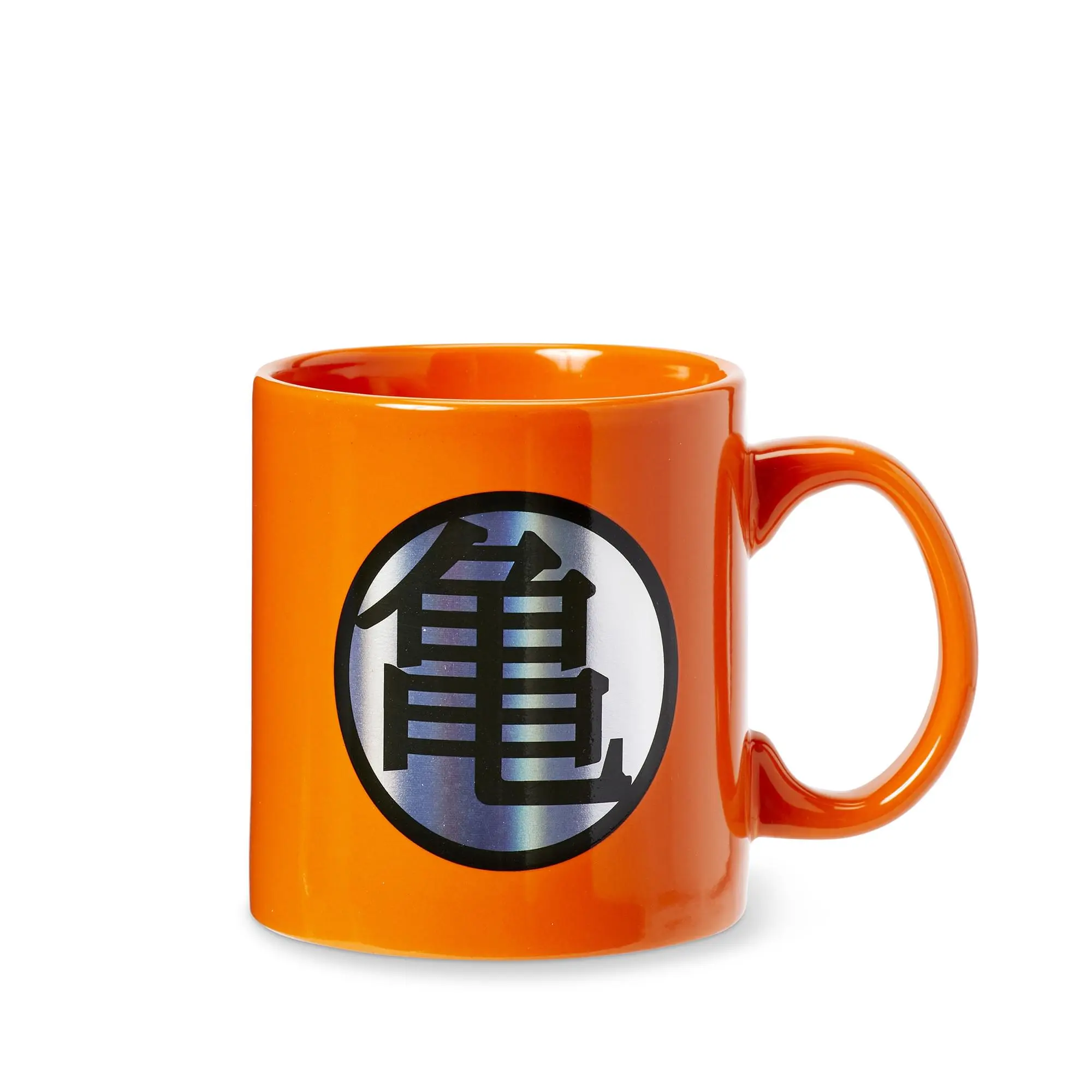 Dragon Ball Z Licensed DBZ Art Kame Kanji & Logo Orange Ceramic Coffee Mug - 20oz Large Drink Cup
