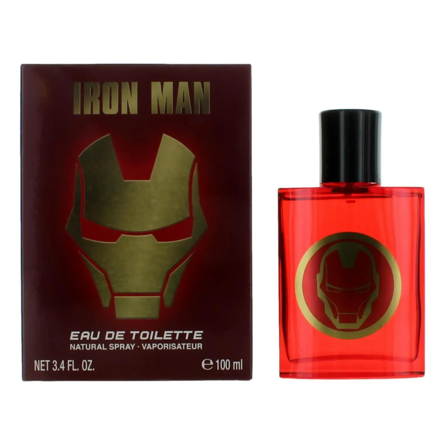 MARVEL IRON MAN/AIR VAL INTERNATIONAL EDT SPRAY 3.4 OZ (100 ML) (M), 100 Ml Perfume, Helmet Emblem