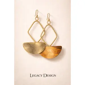 Samburu Sun Brass Earrings