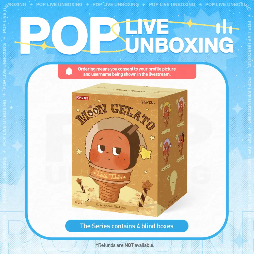unboxing - MOON GELATO Series-Ice Cream Plush Pendant Blind Box