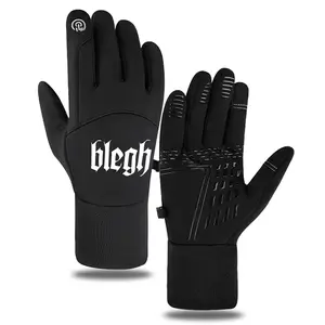 Black Winter Gloves with Blegh Gothic Print Design Touchscreen Compatible Warm Gloves for Outdoor Sports Activities and Everyday Use Suitable for Adults Perfect Christmas  Thanksgiving and New Year Gift Ideas Tactical Glove