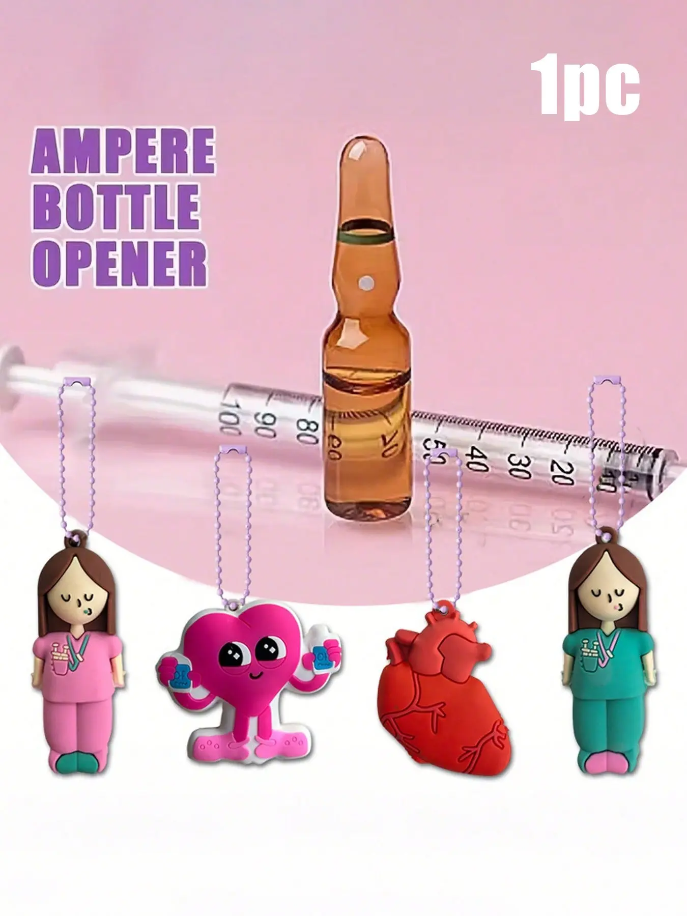 Portable Keychain Ampoule Opener, Trendy Cute Keychain, Compact and Lightweight, Ideal for Travel, Camping, Home Care, Suitable for Doctors, Nurses, Hospitals