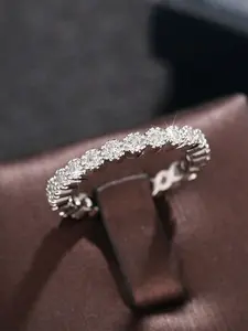 1 PC Fashion Cubic Zirconia Ring For Women For Wedding Engagement Party Jewelry Valentine's Day Gift Adjustable Rings