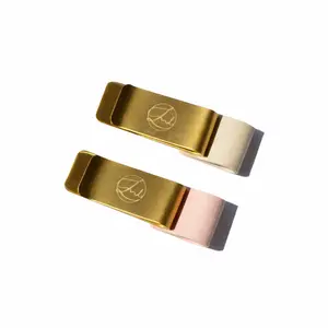 Signature Pen Clip - Premium Leather & Brushed Brass Metal Clip for Planner & Journal - Stylish Stationery Organizer - Universal Fit for Signature Pens & Pencils - Office Desk Accessories