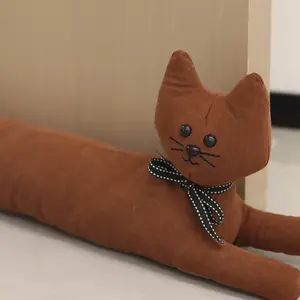 Cute Long Cat Door Stopper, Safety Hand Protection Door Plug, Home Adorable Decoration, Fun and Practical Pet Accessory
