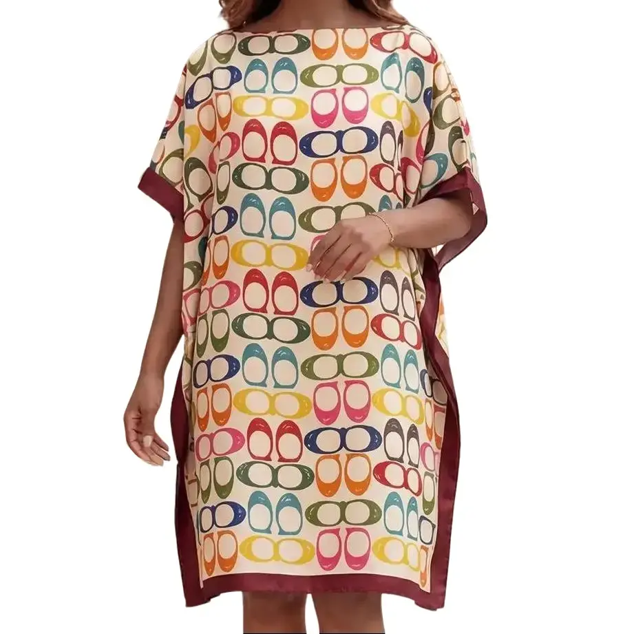 Elegant Geometric Print Shawl, Fitted Long Shawl, Sun Protection for Beach, Women's Fashion Accessory, Lightweight Bikini Cover Up Wrap For Vacation Pool Trip Stylish Summer Outfit Matching Chic Travel Layer Gift For Ladies