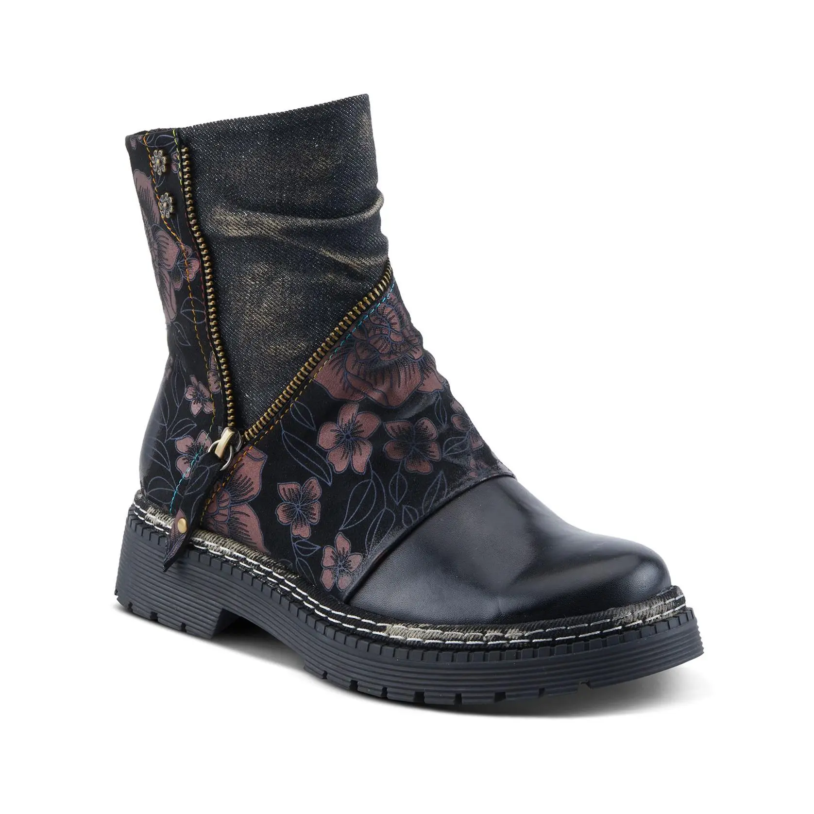 L'Artiste by Spring Step Leather Combo BootiesAvrilrose